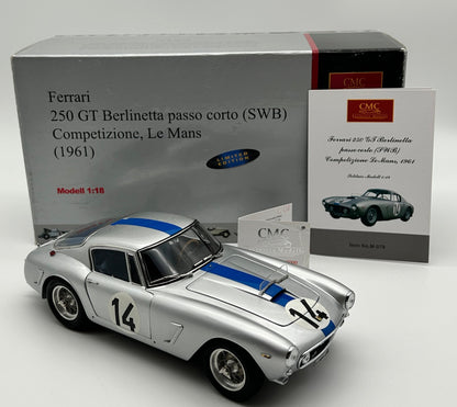 CMC 1/18 Ferrari 250 GT Berlinetta passo corto (SWB) Competizione, Le Mans, 1961