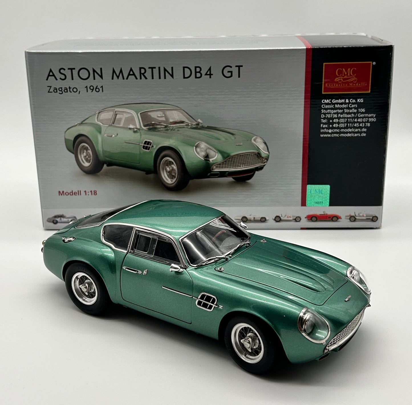 CMC 1/18 Aston Martin DB4 GT Zagato, 1961