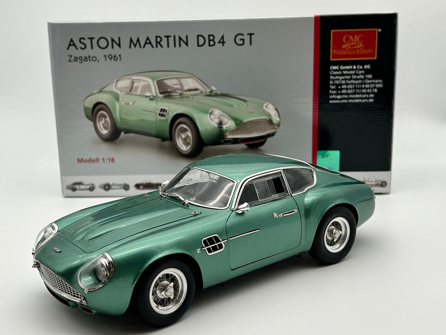 CMC 1/18 Aston Martin DB4 GT Zagato, 1961