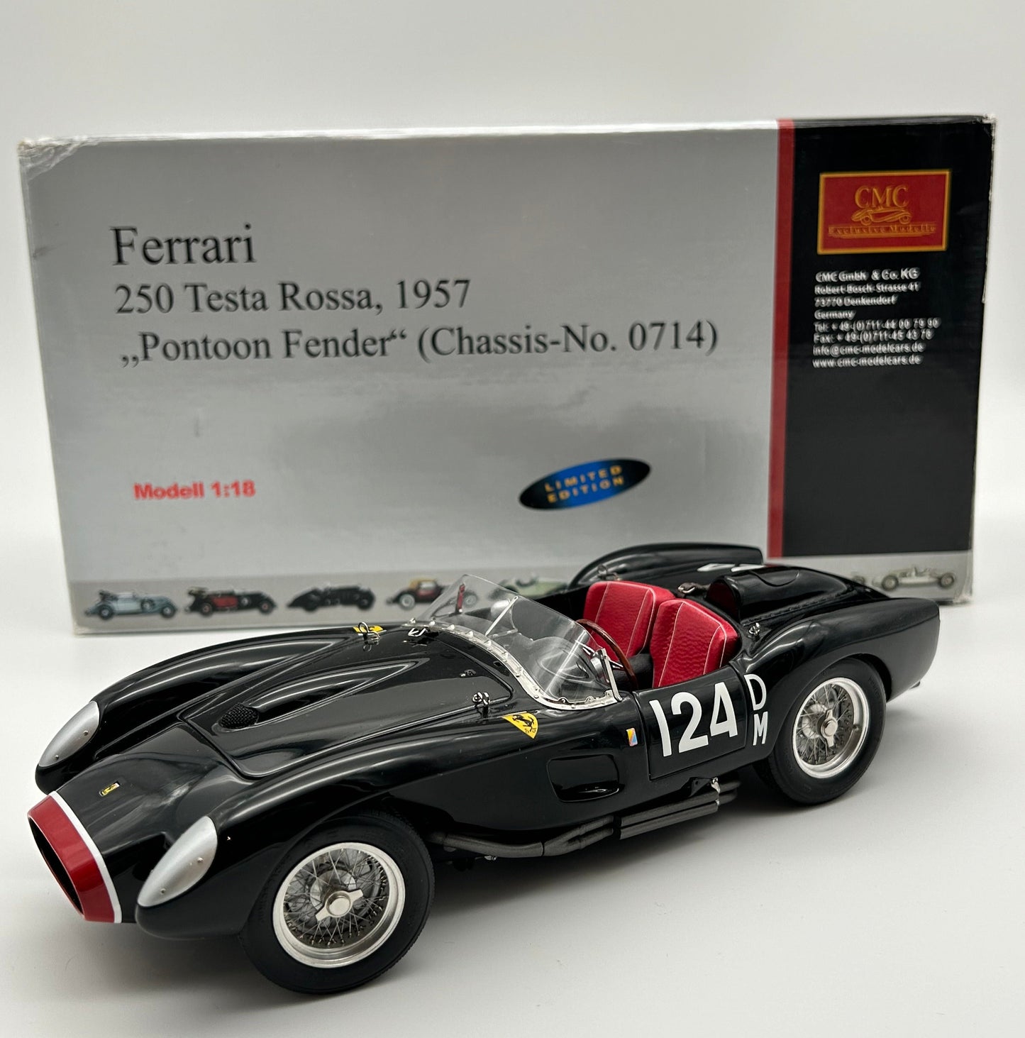 CMC 1/18 Ferrari 250 Testa Rossa 1957 "Pontoon Fender" (Chassis- No. 0714)